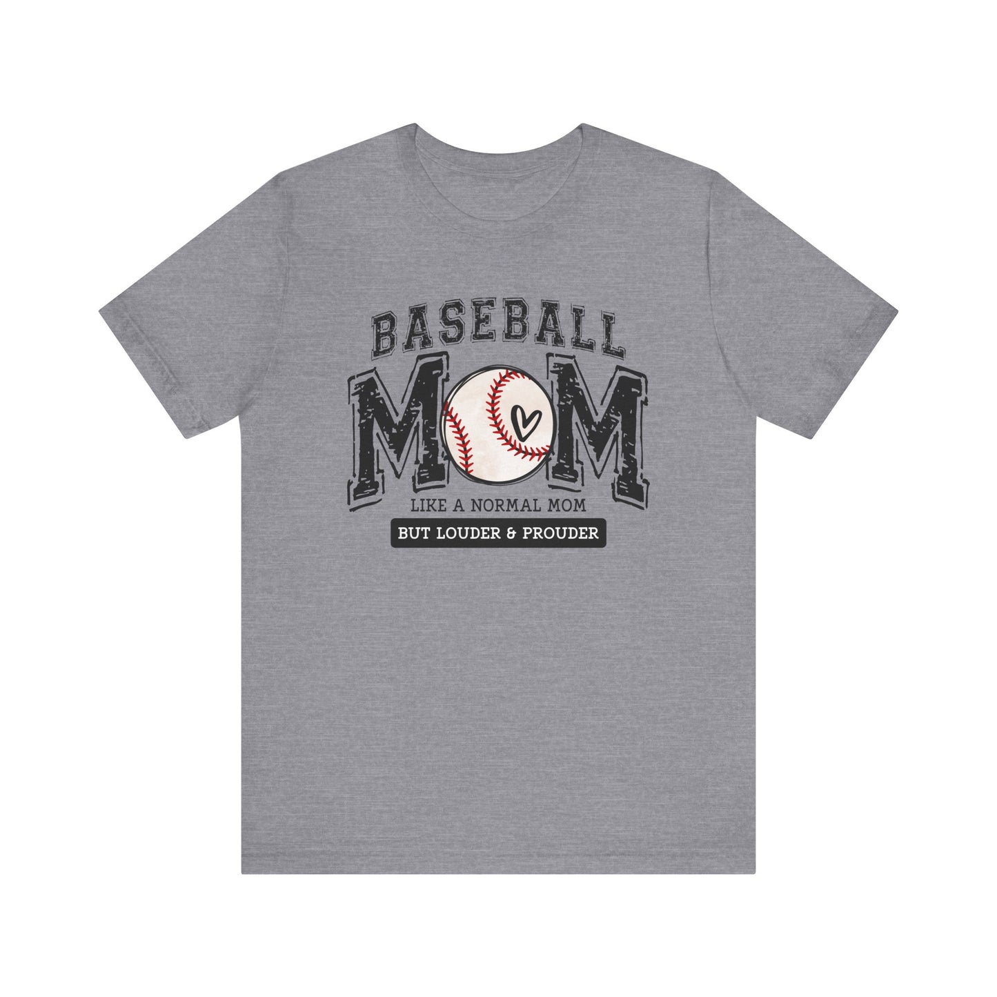 Funny Mom Baseball Tee, Loud Mama Shirt, Mother's Day Gift, Mom Life Apparel, Unisex Jersey Short Sleeve Tee