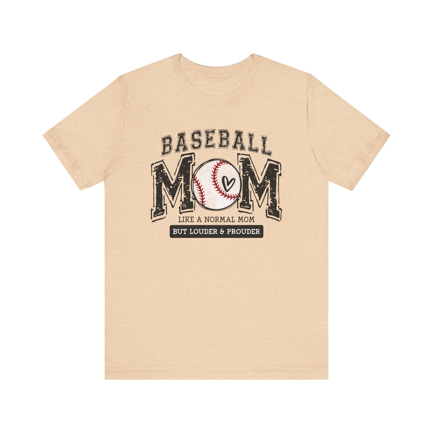 Funny Mom Baseball Tee, Loud Mama Shirt, Mother's Day Gift, Mom Life Apparel, Unisex Jersey Short Sleeve Tee