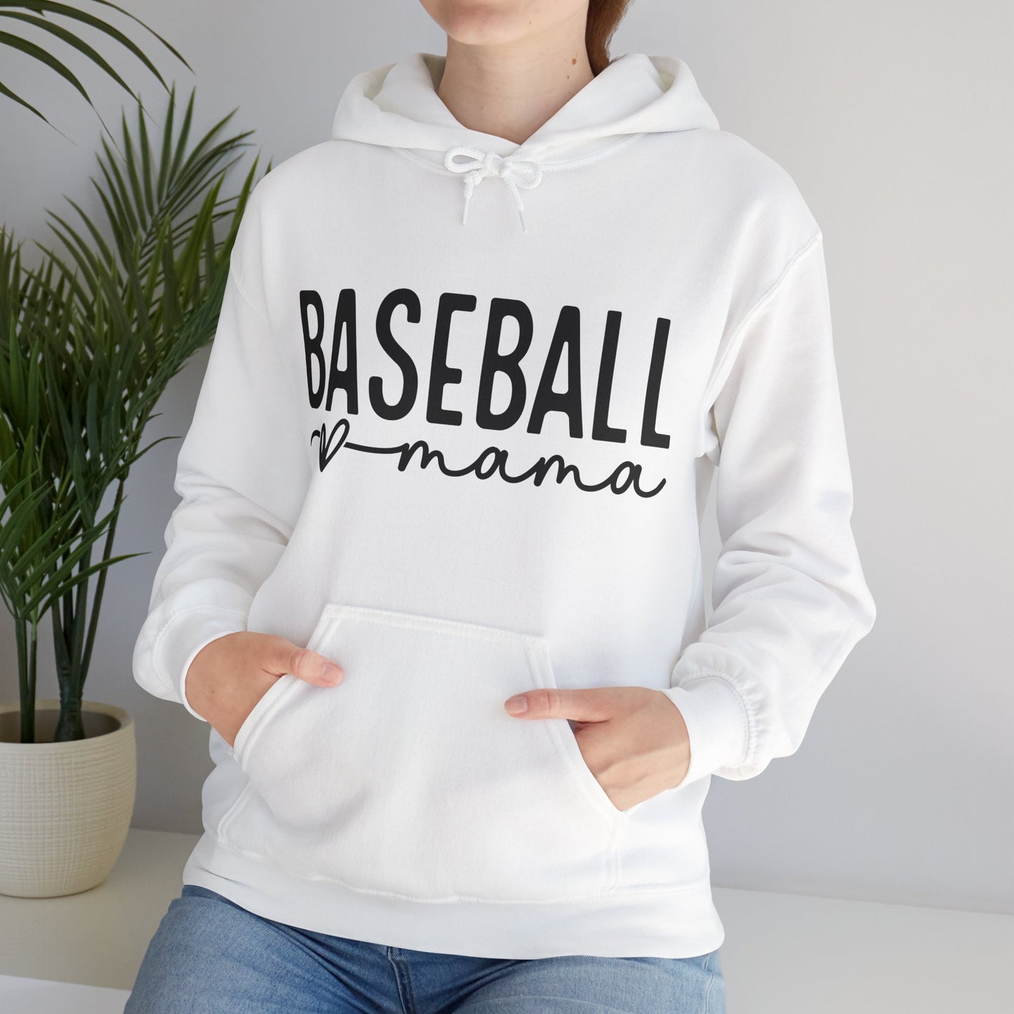 Baseball Mama Unisex Heavy Blend™ Hooded Sweatshirt | Perfect for Sports Moms