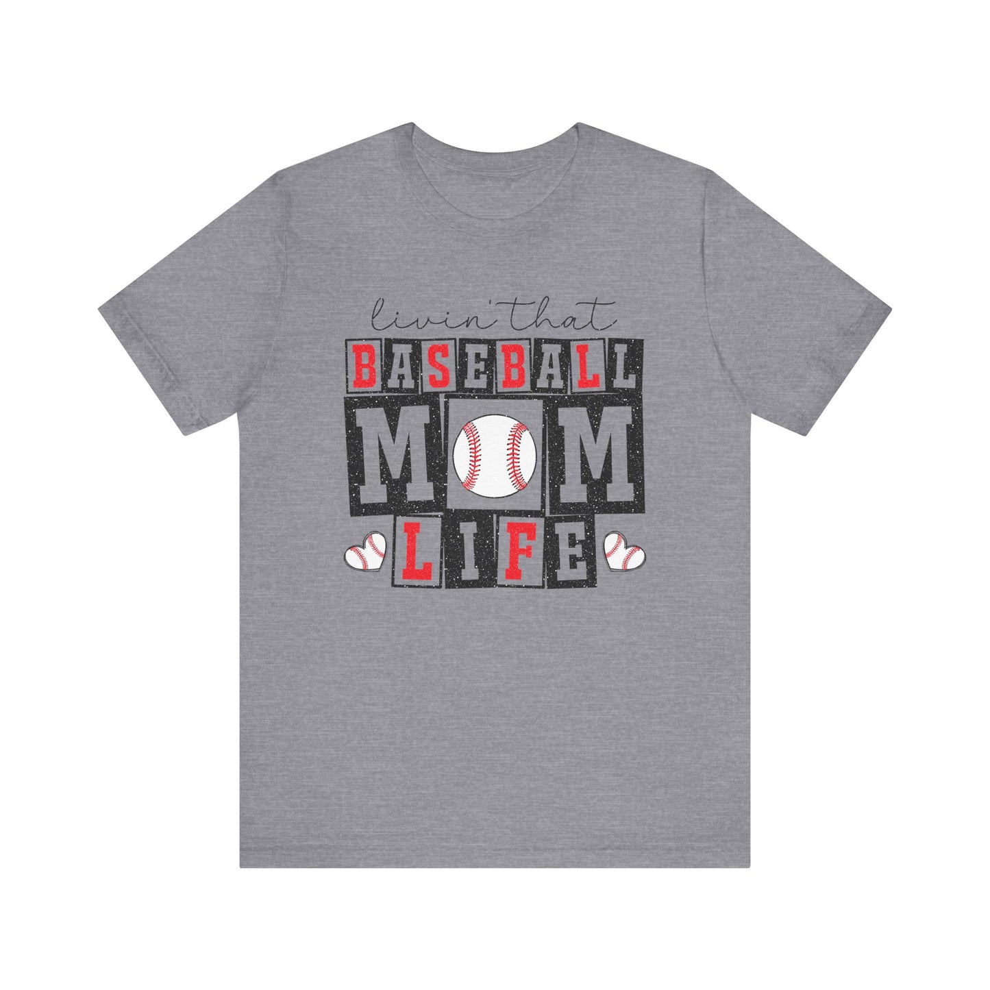 Baseball Mom Life Tee - Unisex Jersey Short Sleeve Tee, Sports Mom T-Shirt, Baseball Season Gift, Family Matching Outfits, Soft Cotton