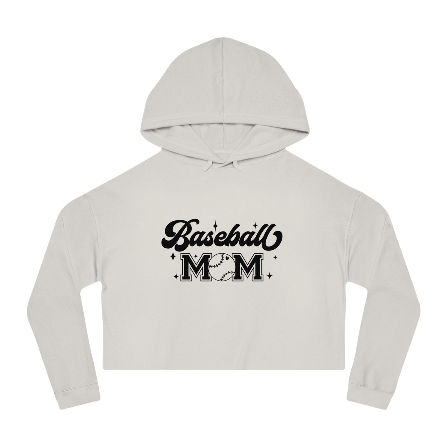 Baseball Mom Cropped Hooded sweatshirt