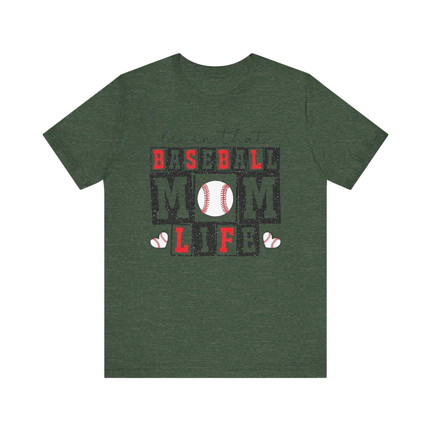 Baseball Mom Life Tee - Unisex Jersey Short Sleeve Tee, Sports Mom T-Shirt, Baseball Season Gift, Family Matching Outfits, Soft Cotton