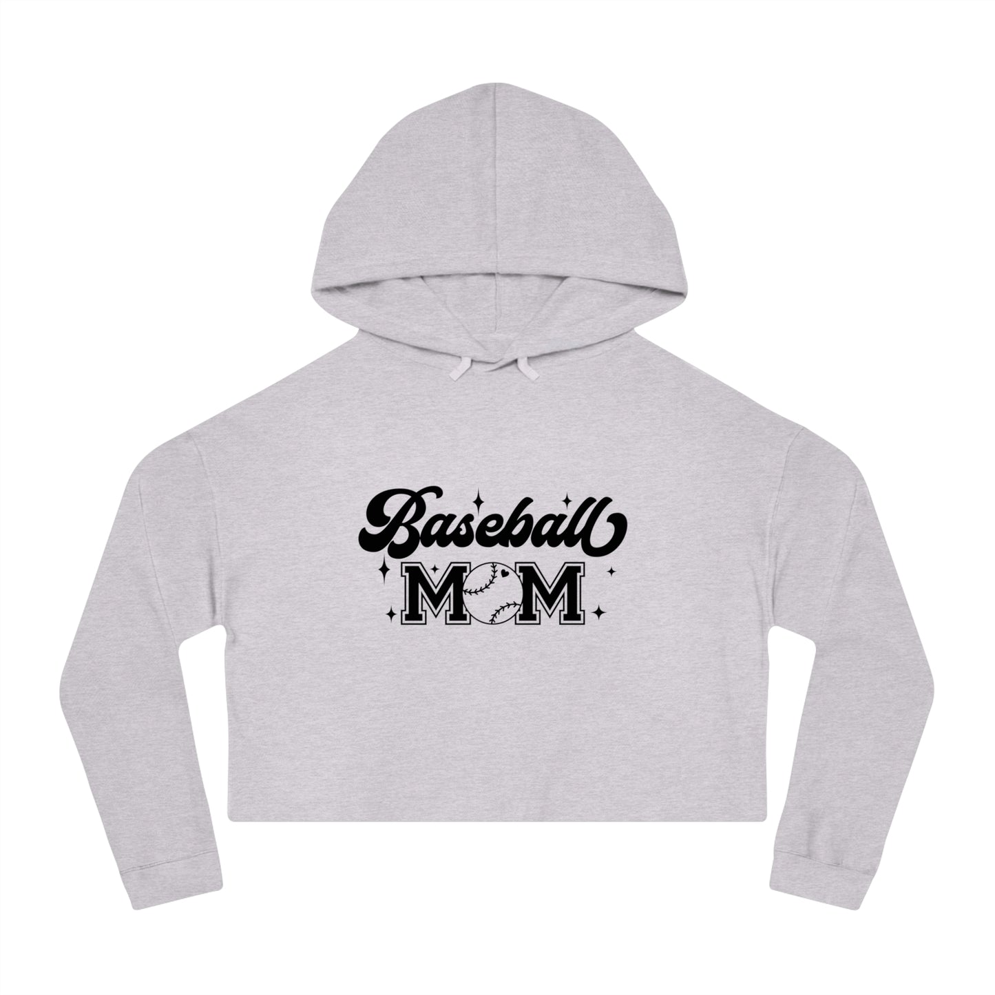 Baseball Mom Cropped Hooded sweatshirt