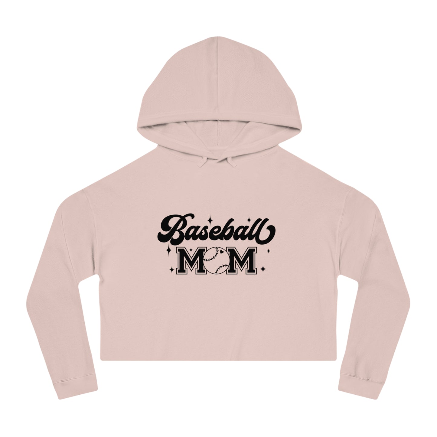 Baseball Mom Cropped Hooded sweatshirt