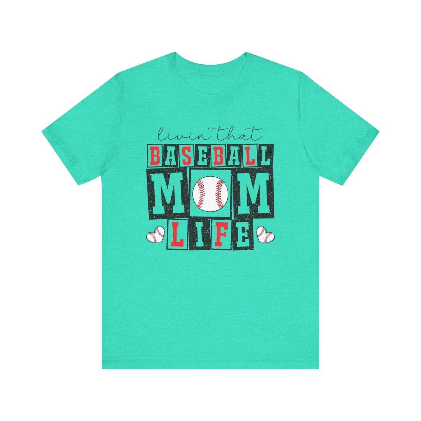 Baseball Mom Life Tee - Unisex Jersey Short Sleeve Tee, Sports Mom T-Shirt, Baseball Season Gift, Family Matching Outfits, Soft Cotton