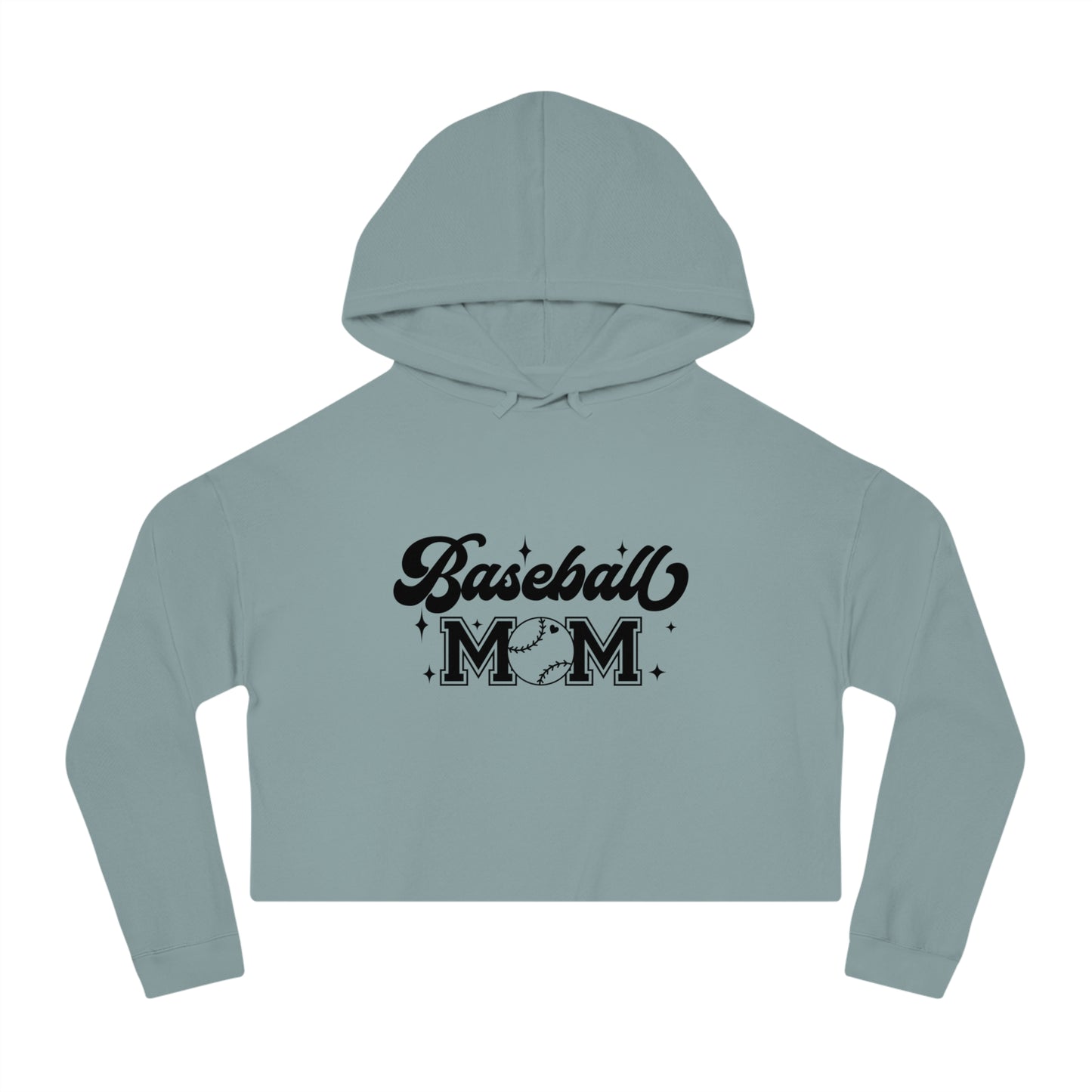 Baseball Mom Cropped Hooded sweatshirt