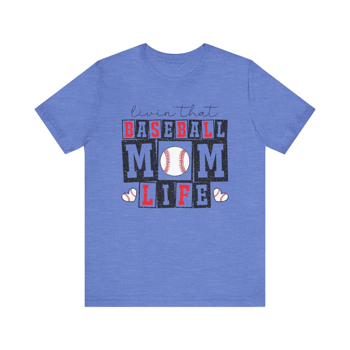 Baseball Mom Life Tee - Unisex Jersey Short Sleeve Tee, Sports Mom T-Shirt, Baseball Season Gift, Family Matching Outfits, Soft Cotton