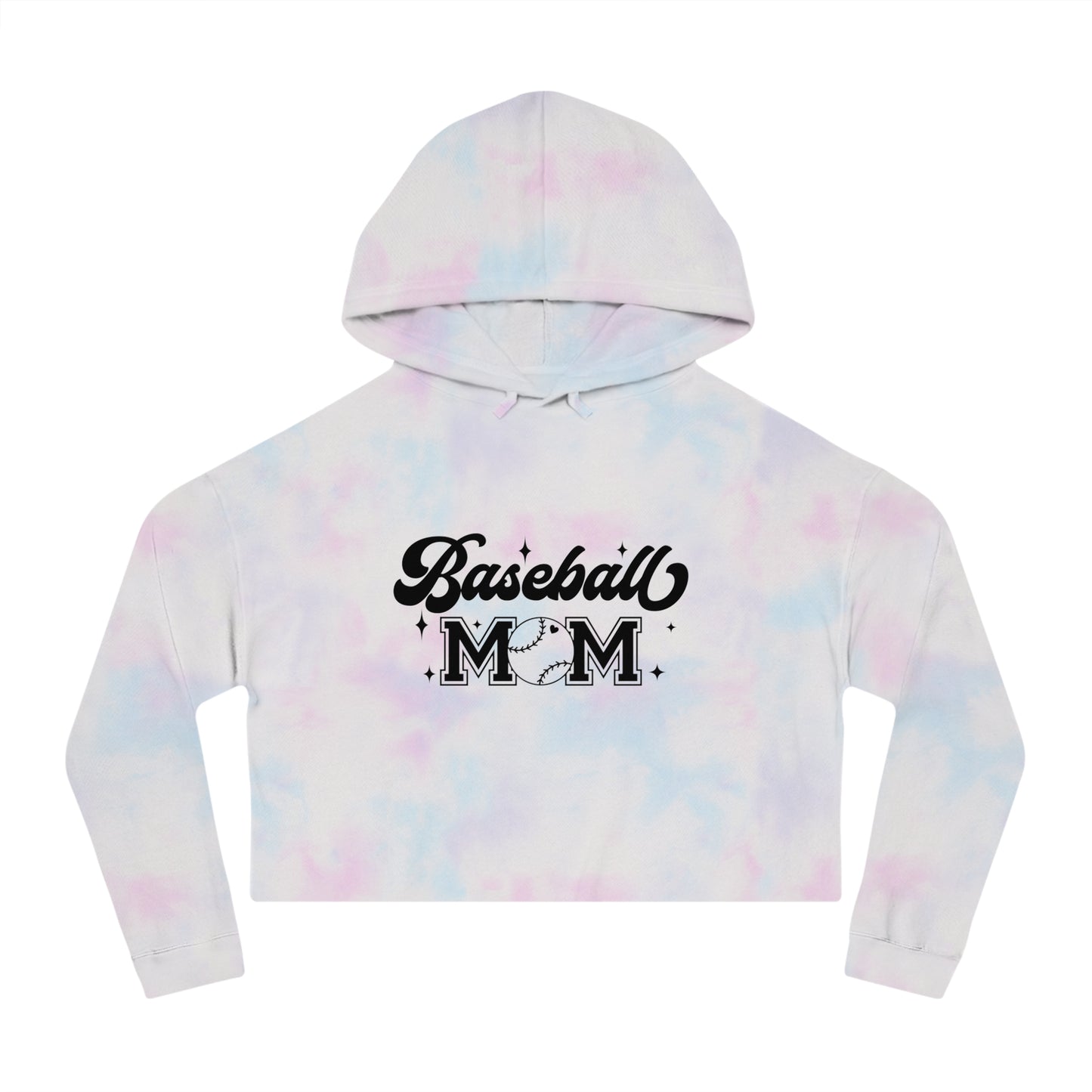 Baseball Mom Cropped Hooded sweatshirt