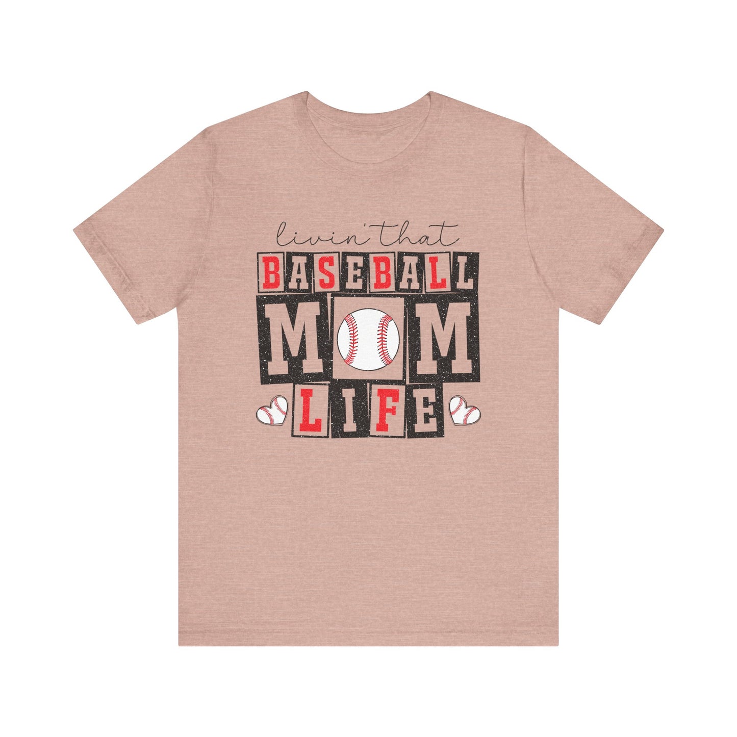 Baseball Mom Life Tee - Unisex Jersey Short Sleeve Tee, Sports Mom T-Shirt, Baseball Season Gift, Family Matching Outfits, Soft Cotton