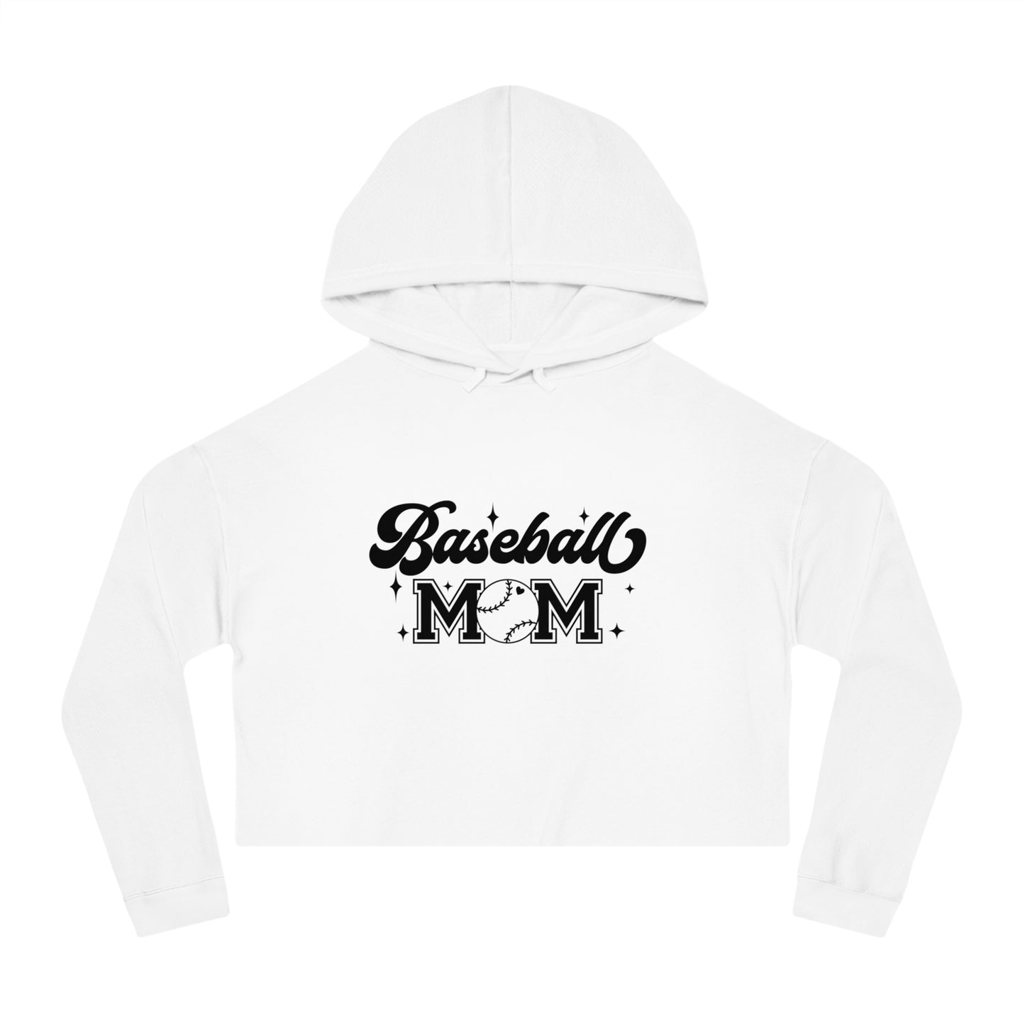 Baseball Mom Cropped Hooded sweatshirt