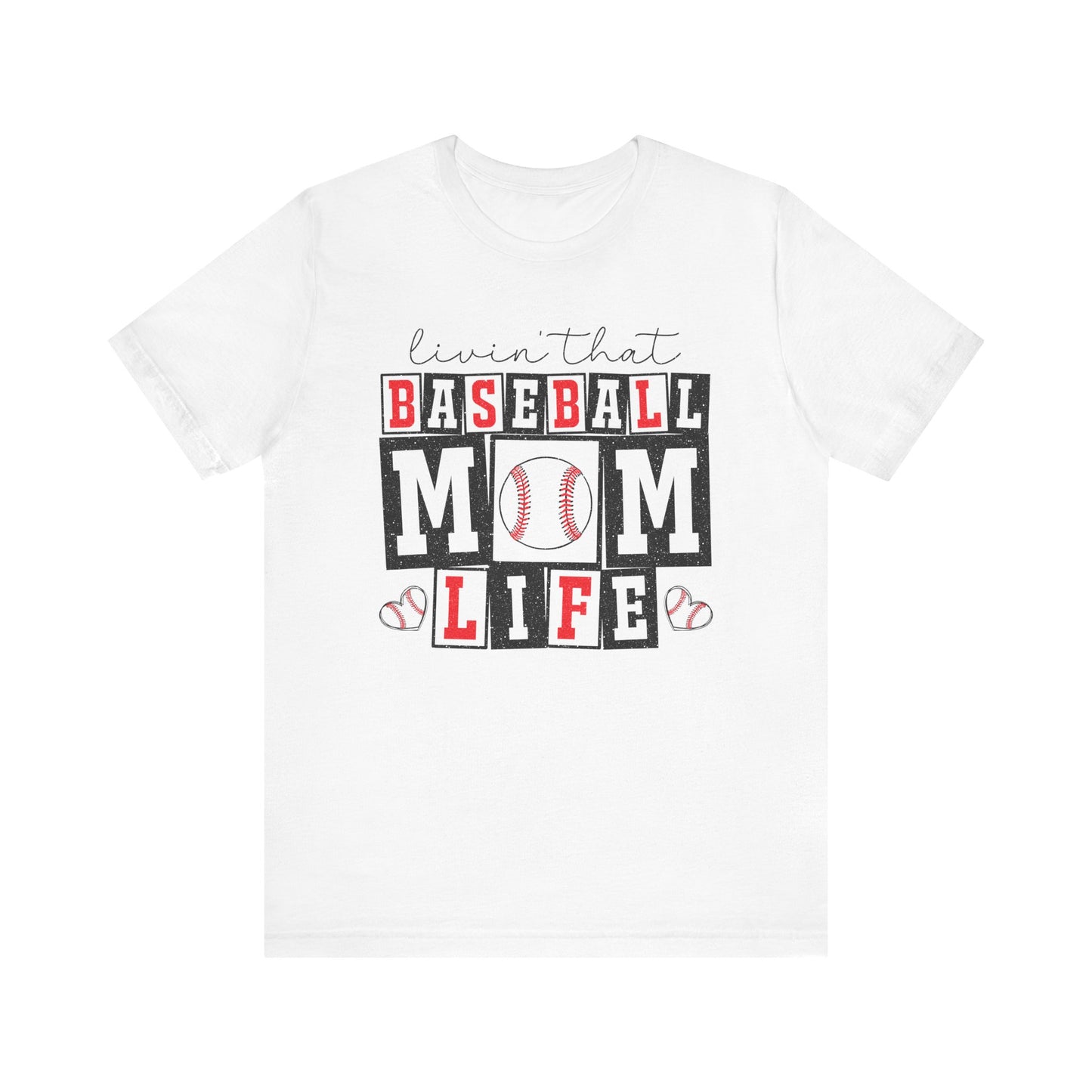 Baseball Mom Life Tee - Unisex Jersey Short Sleeve Tee, Sports Mom T-Shirt, Baseball Season Gift, Family Matching Outfits, Soft Cotton